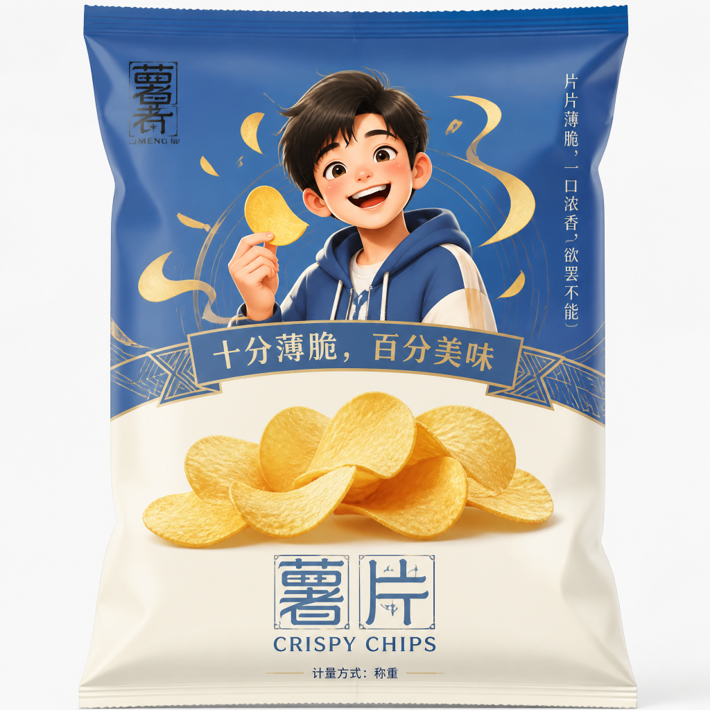 12 套商用包装设计 AI 提示词 食品文创绘图效果图模板