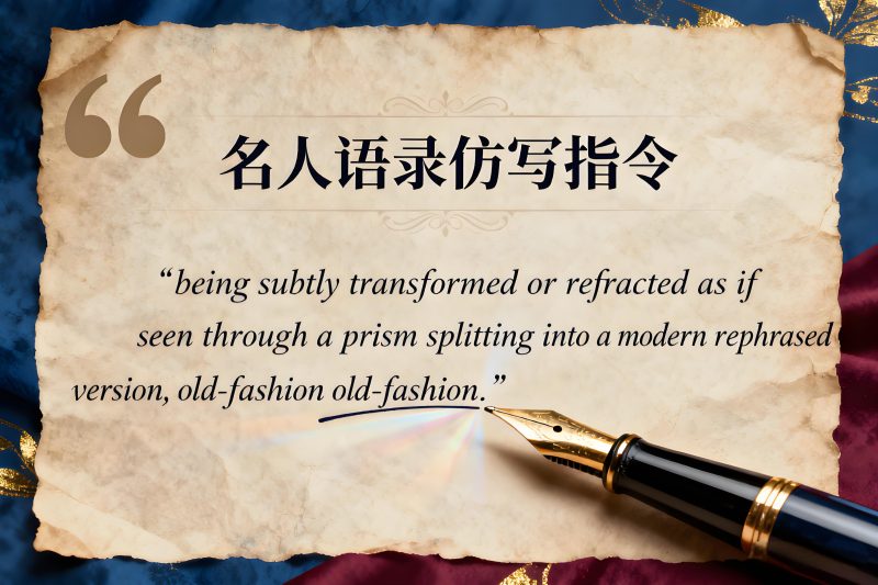 AI语录仿写指令 名人风格原创文案生成Prompt