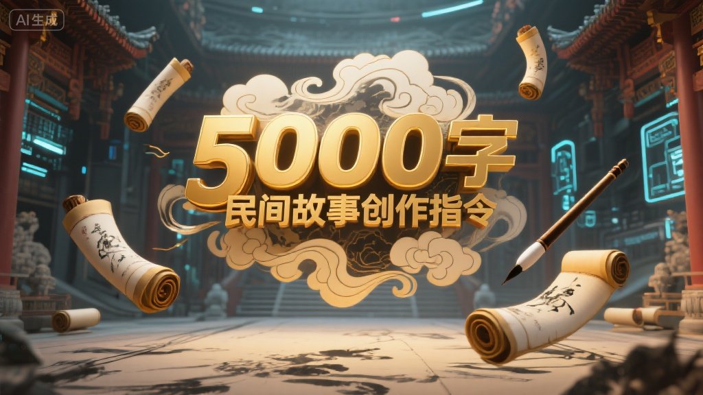 AI民间故事写作指令 传统传说新编创作Prompt