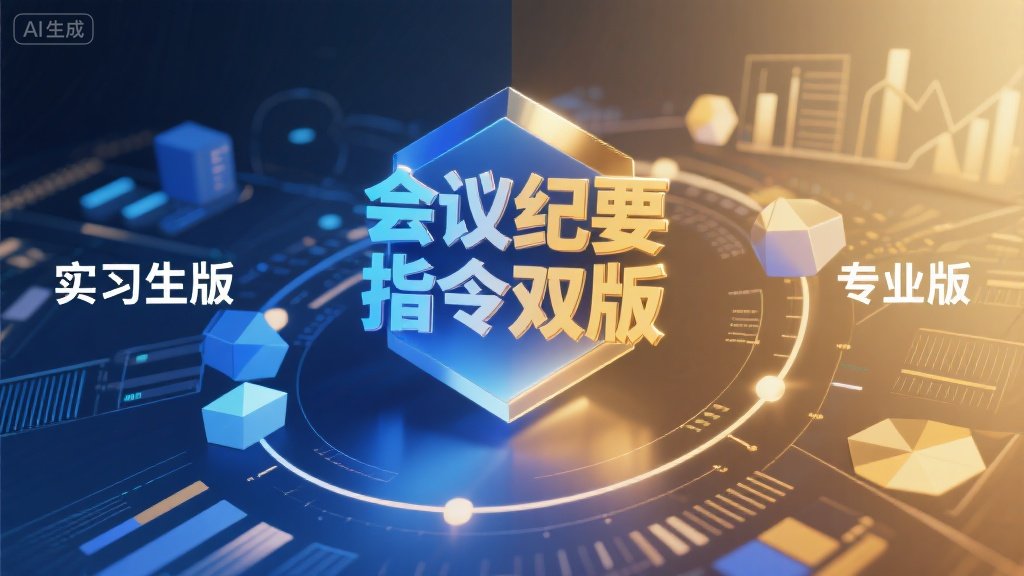 AI会议纪要提示词 一键生成专业会议记录Prompt
